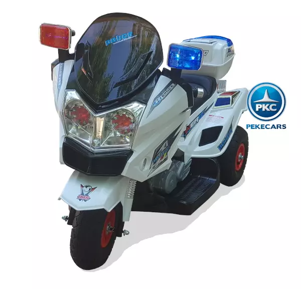 TRIMOTO DE POLICIA 12V BLANCA