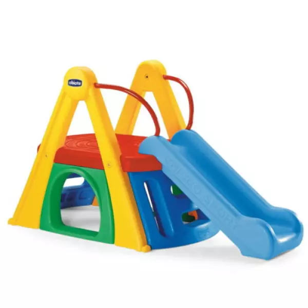 Parque multijuegos y tobogán#
