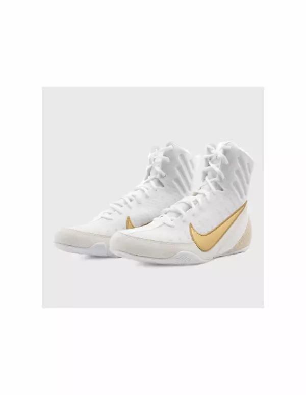 Nike Machomai 3 Blanco/Oro bota boxeo