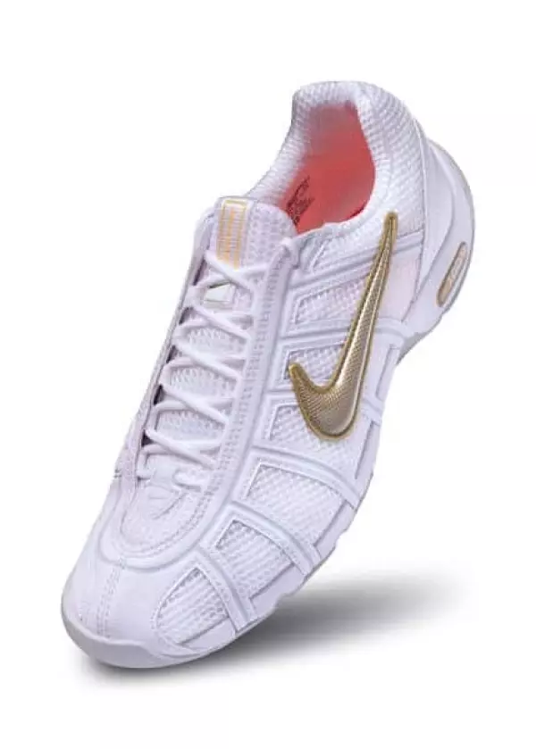 Fencing Shoes Nike Air Zoom Fencer WHITE-GOLD ESGRIMA
