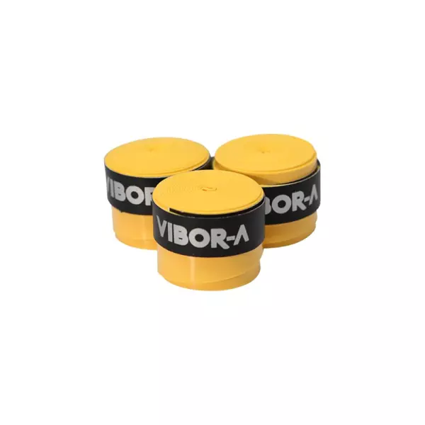 PACK 3 OVERGRIPS VIBOR-A MICROPERFORADO - AMARILLO FLUOR, UNICA