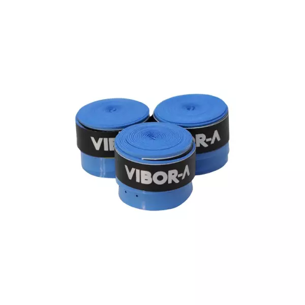 PACK 3 OVERGRIPS VIBOR-A MICROPERFORADO AZUL