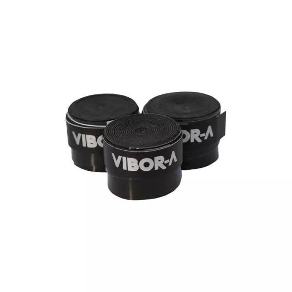 PACK 3 OVERGRIPS VIBOR-A MICROPERFORADO - NEGRO