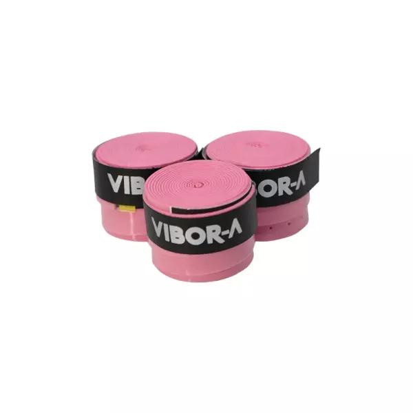 PACK 3 OVERGRIPS VIBOR-A MICROPERFORADO - ROSA FLUOR