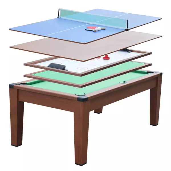 Mesa Multijuegos (5 juegos en 1) 195x109x79 BILLAR/PING PONG/COMEDOR CONVERTIBLE TRANSFORMABLE PREGUNTAR STOCK