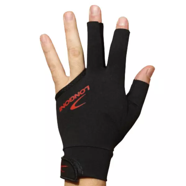 Guante Billar Longoni Black Fire 2.0 L/M Zurdo 12158D.