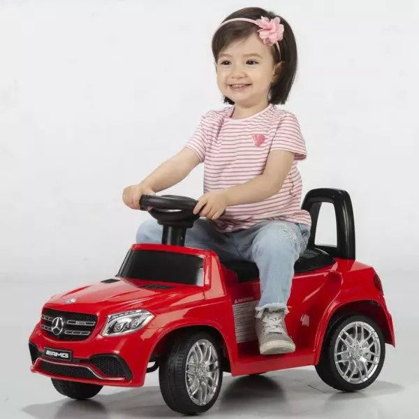 Coche eléctrico- Mercedes GLS-63 Rojo con radio control HL600