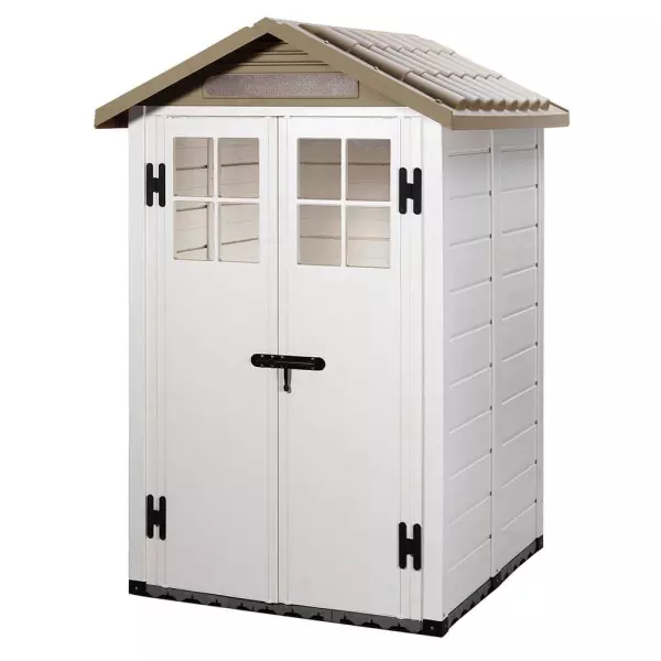 Caseta de Resina Gardiun Tuscany Evo 120 2 Puertas 2 m² - 137x144x214 cm