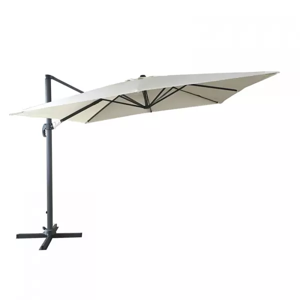Parasol Jardín Chillvert Roma De Luxe Color Crema 300x400x280cm KCH110