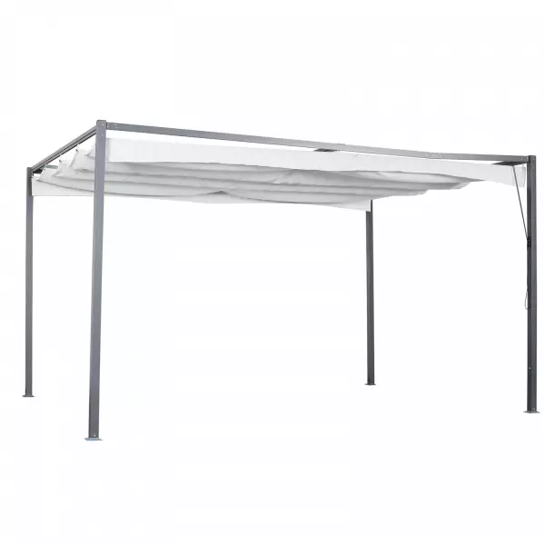 Pérgola De Exterior Chillvert Rodas De Acero Con Toldo Retraíble KCH418