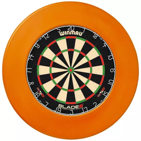 Diana Winmau Blade 6 Dartboard+Surround Naranja/VERDE Winmau DARDOS PUNTA DE ACERO