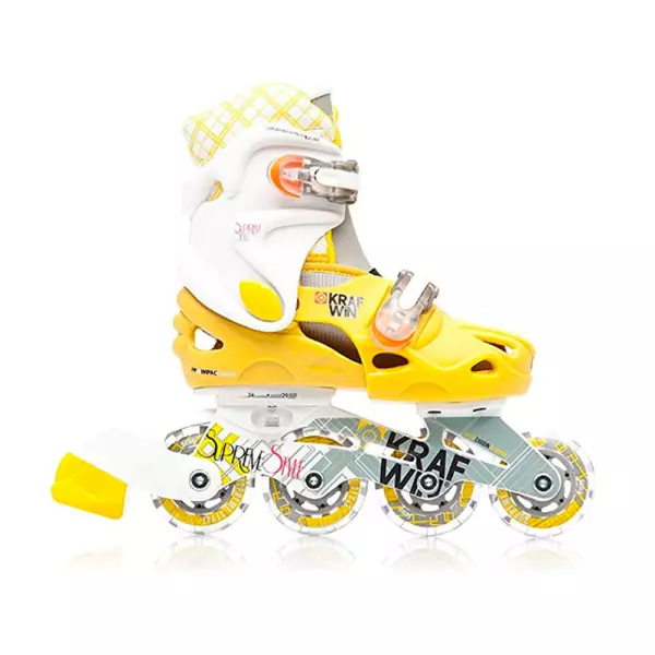 PATÍN KRAFWIN SUPREME STYLE AMARILLO (30-33) ruedas en linea