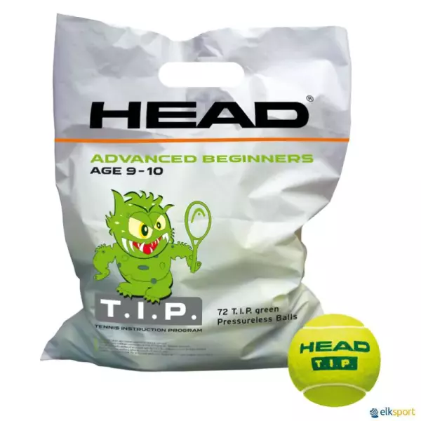 PELOTAS TENIS HEAD TIP VERDE | BOLSA#