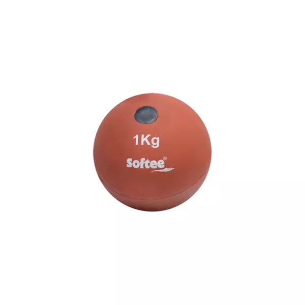 PESO LANZAMIENTO DE CAUCHO  SOFTEE - ROJO, 5 KG