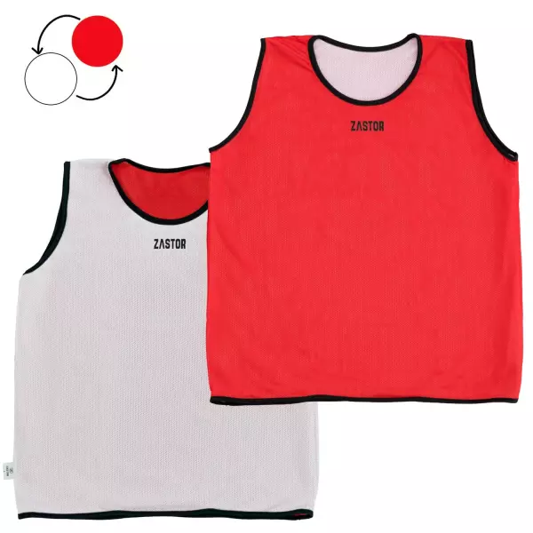 Peto Entrenamiento Reversible Zastor Ressy Rojo/Blanco
