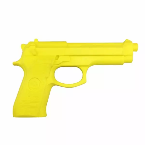 Pistola simulada de goma amarilla termoplástica (TPR)