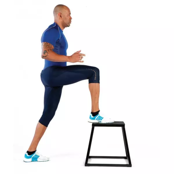 Plataforma de salto metálica. Plyo box grande,PLIOMETRICO ALTURA 61 CM