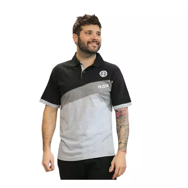 POLO ROX R-BUGATTY ADULTO - GRIS/NEGRO, S#
