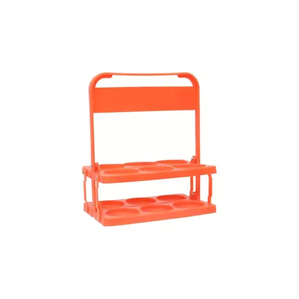 PORTABOTELLAS PVC BASICA  6UDS - CORAL
