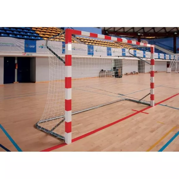 PORTERÍAS FÚTBOL SALA/ BALONMANO ALUMINIO fijas 80x80mm