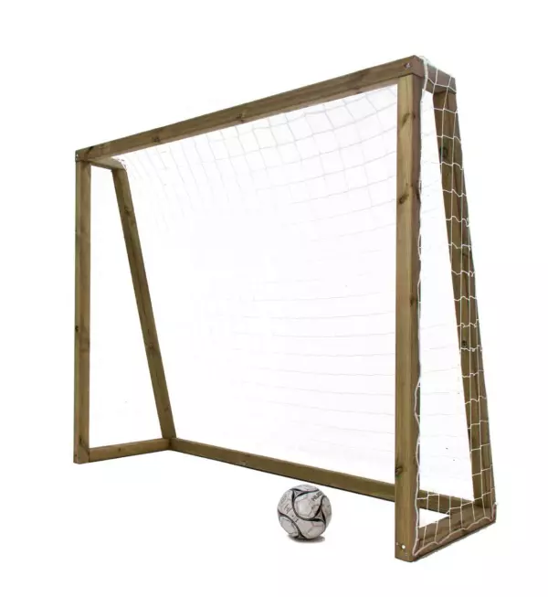 PORTERÍA DE FÚTBOL DE MADERA MASGAMES L 220 cm (largo) x 80 cm (ancho) x 180 cm (alto)