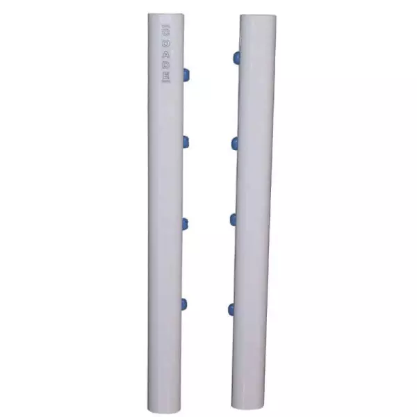 POSTES TENIS DE ALUMINIO FIJOS Y DESMONTABLES