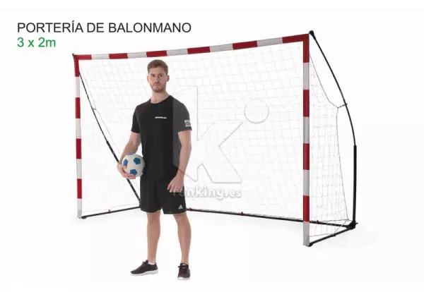 PORTERIA KICKSTER PORTATIL BALONMANO/FUTBOL SALA 2,4X1,7 M