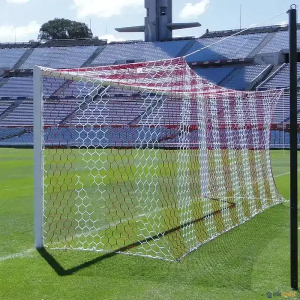 JUEGO 2 REDES FÚTBOL 11 BICOLOR CAJÓN HEXAGONAL