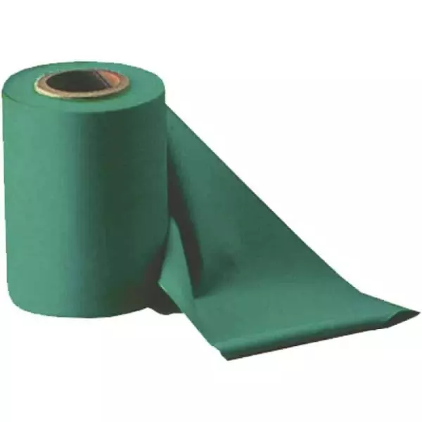 Rollo banda elástica látex 15 m x 15 cm x 0,55 mm - MEDIUM, VERDE