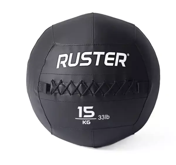 Balón Medicinal Ruster Wall Ball Negro HASTA 15 KG