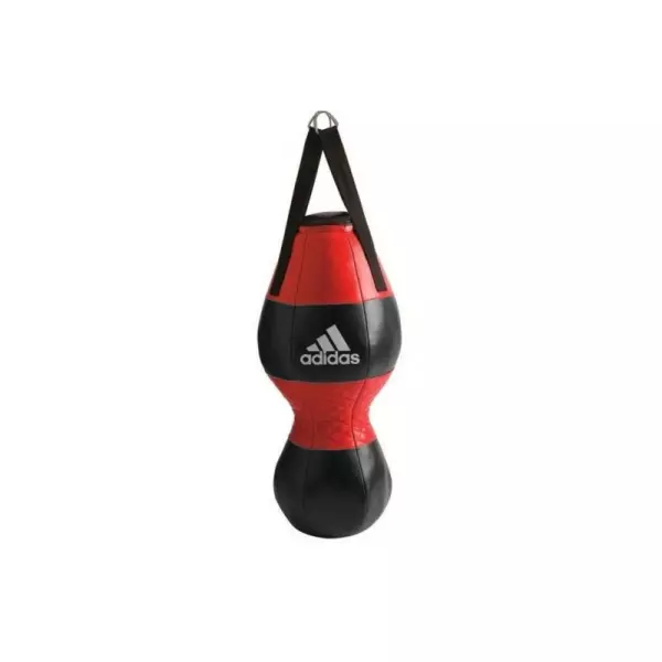 SACO BOXEO ADIDAS "UPPERCUT DOUBLE" NEGRO-ROJO ADIBAC28#