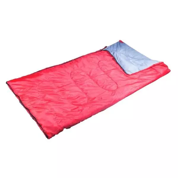 Saco Camping Rectangular, Poliéster 170T 200 X 80 Cm 300 Gr/M2, ROJO DORMIR