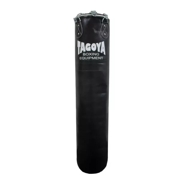 Saco de boxeo en piel de alta calidad (relleno), con cadenas. 150/180 CM 40cm ancho,diametro