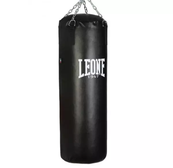 AT832 Saco de Boxeo Leone 1947 Color Negro 30 kg Made in Italy 110 CM