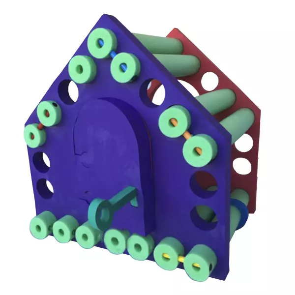 CASA PEQUEÑA DE FOAM. 92X86X100 CM PISCINAS