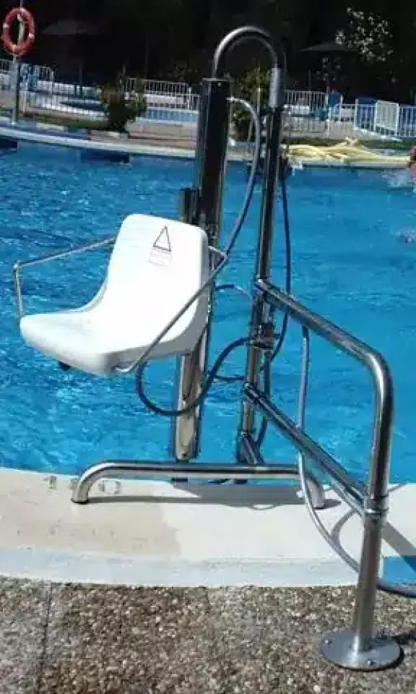 ELEVADOR HIDRÁULICO B2 ACERO INOX. AISI-316. 150KG PISCINA GRUA