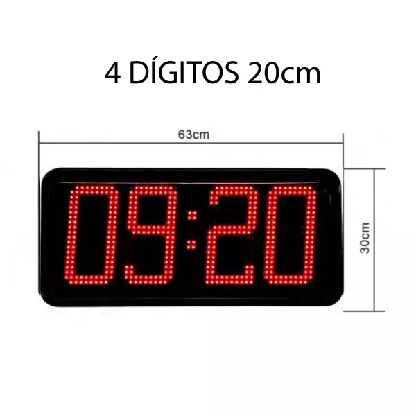 Reloj digital 4D/20. PISCINAS