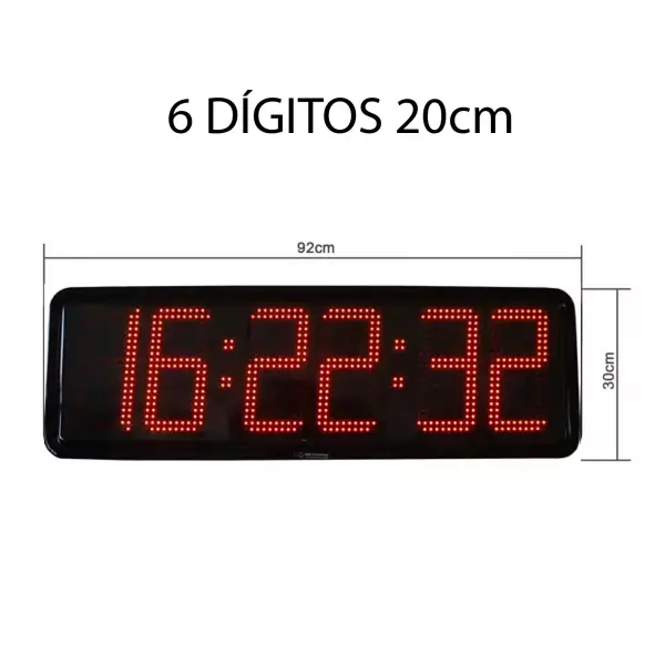 Reloj digital 6D/20. PISCINAS
