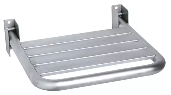 ASIENTO DUCHA ABATIBLE INOX. SATINADO.