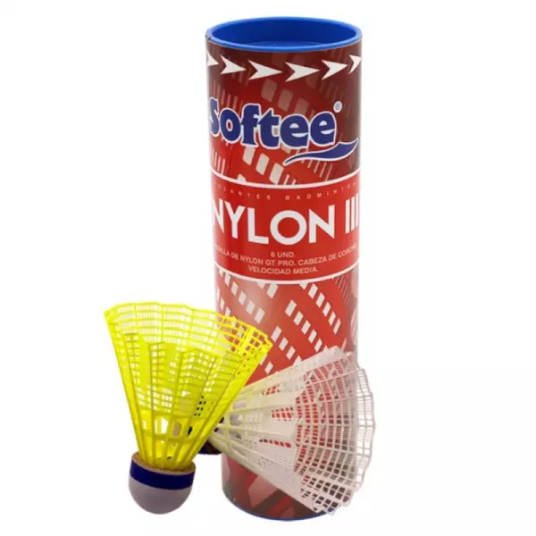 VOLANTES BADMINTON SOFTEE 'NYLON III' 6UDS