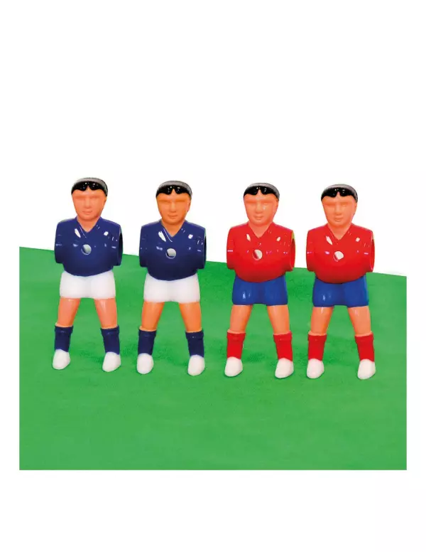 Set Jugadores de Futbolín con Piernas Separadas España Francia plastico