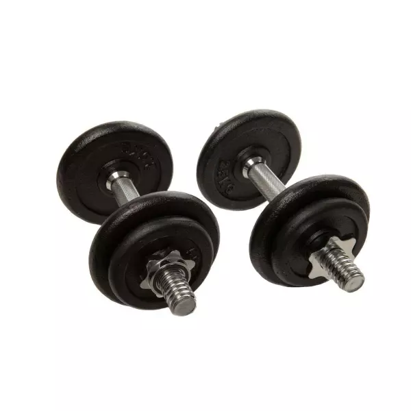 Set Mancuernas Pesas Cross Training Halterofilia 20 kg Home - Negro