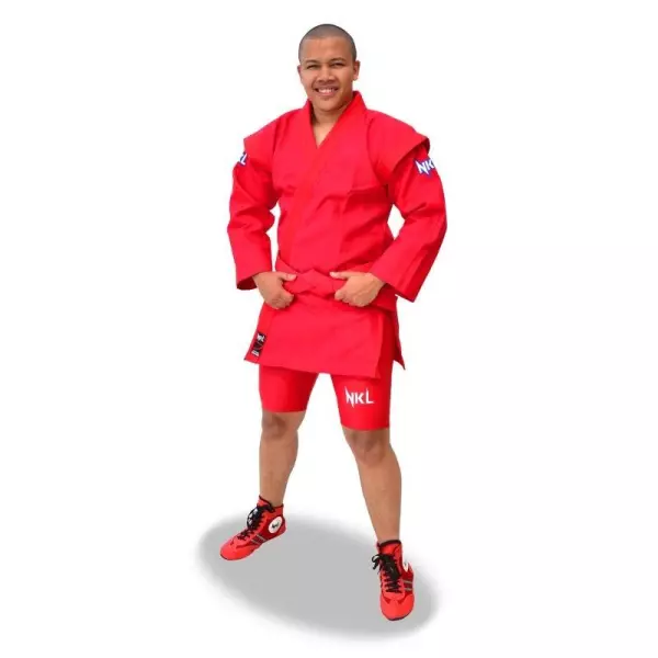 SHORTS SAMBO  AZUL/rojo pantalon MALLA