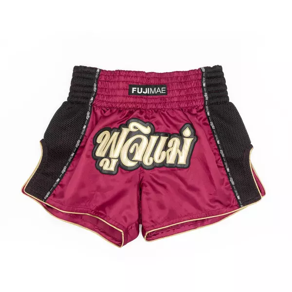 Shorts Thai ProWear. Granate/Oro. M
