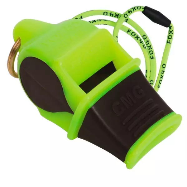 Silbato Fox 40 Fuziun CMG VERDE/NEGRO/AMARILLO/ROJO/BLANCO/AZUL