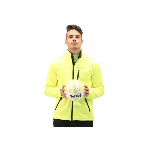 SOFTSHELL JACKET SOFTEE REGIS HOMBRE - AMARILLO FLUOR, XL