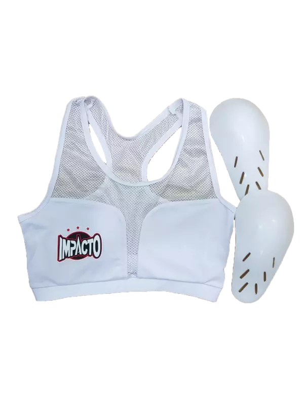 Protector pectoral femenino(top+copas de proteccion) BOXEO