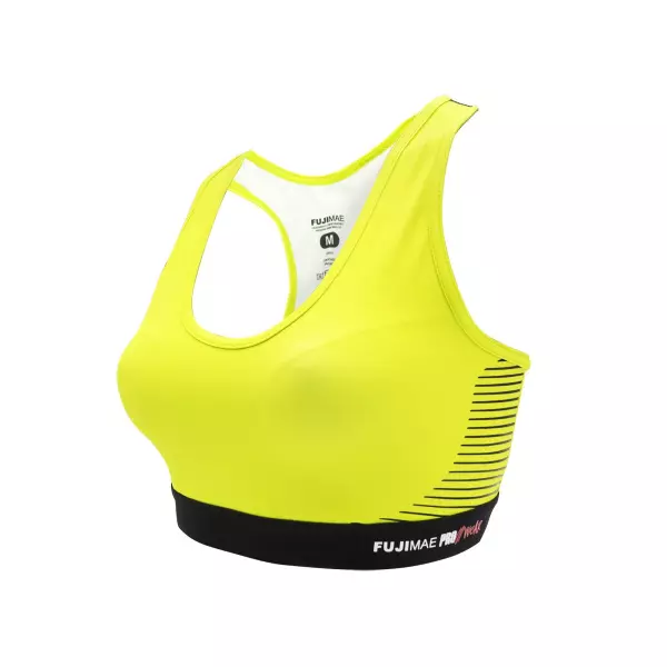 Sujetador deportivo ProWear. Amarillo Neón. S