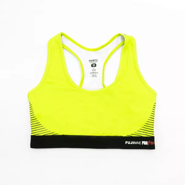 Sujetador deportivo ProWear. Amarillo Neón. L