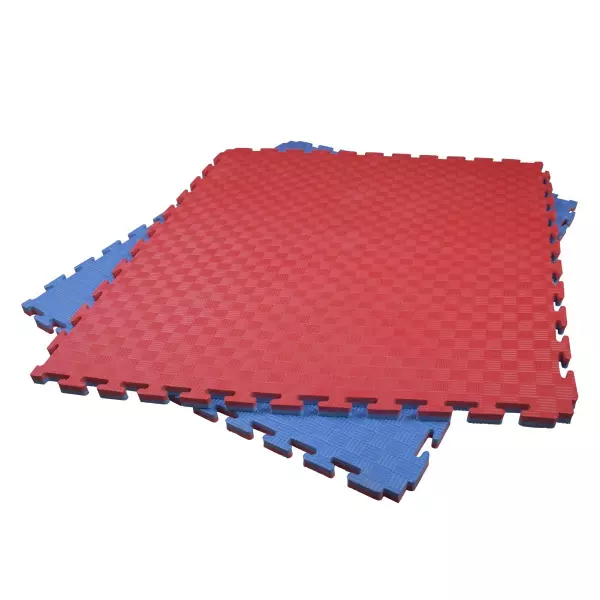 Tatami Puzzle. Rojo-Azul. 100x100x2,5cm